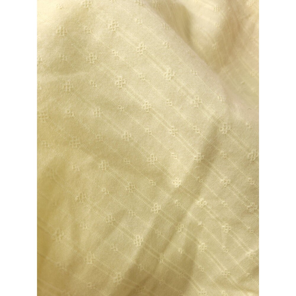 ModCloth size 18 maxi long dress yellow lining faux button pleated smocked - Picture 8 of 12